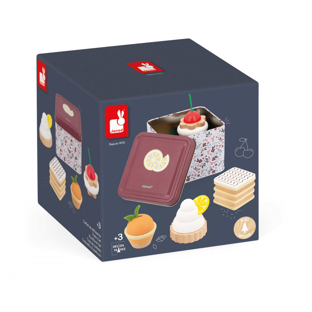 Coffret Patisseries Jouet Accessoire Dinette Bois Enfant Ans Janod