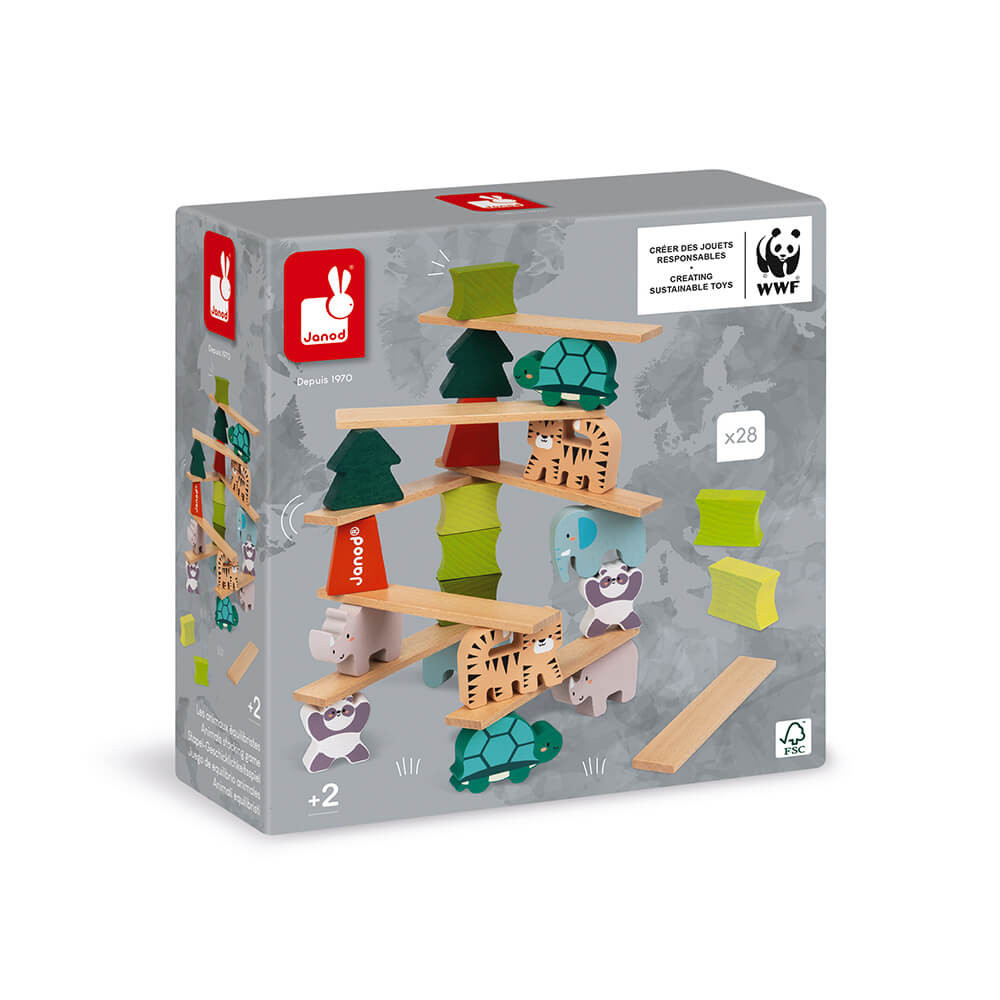 Jeu D Quilibre En Bois Pour Enfant Jouet Animaux Janod Et Wwf