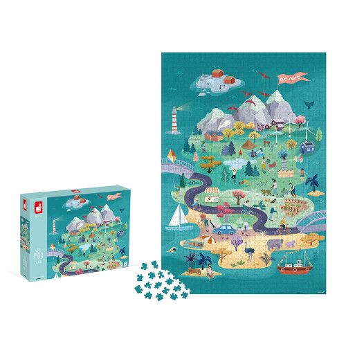 Puzzle adulte - Puzzle 1500 pièces adulte enfant 8 ans paysage - Janod