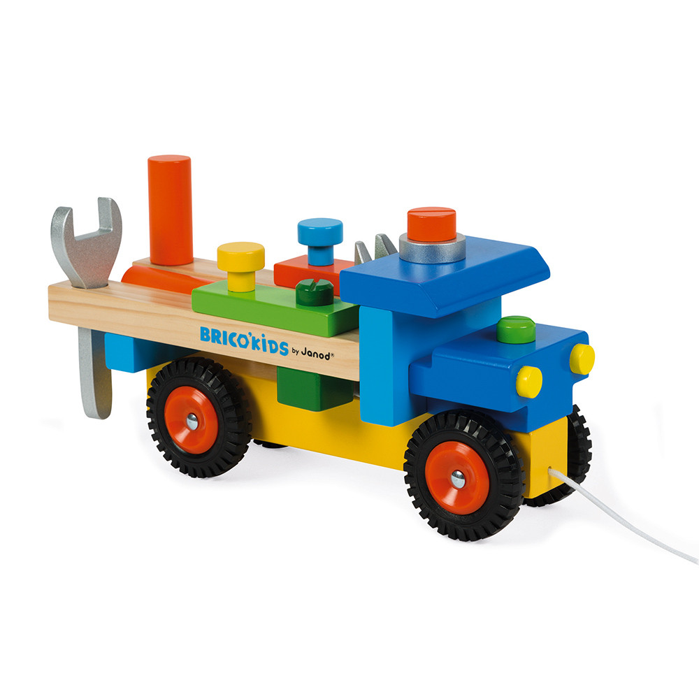 Brico'Kids Diy Truck (wood) : Workbenches & tool kits Janod - J05022