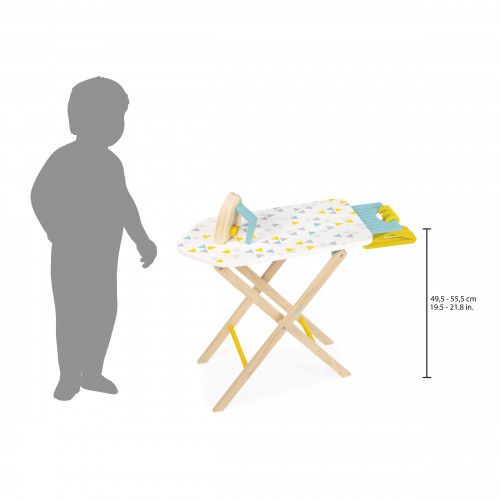 Janod - Table à Repasser Enfant, avec Tablette Coulissante + 1 Fer