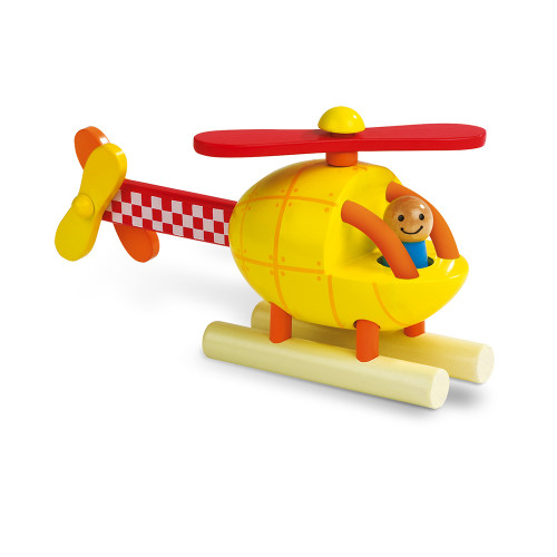 yellow toy helicopter