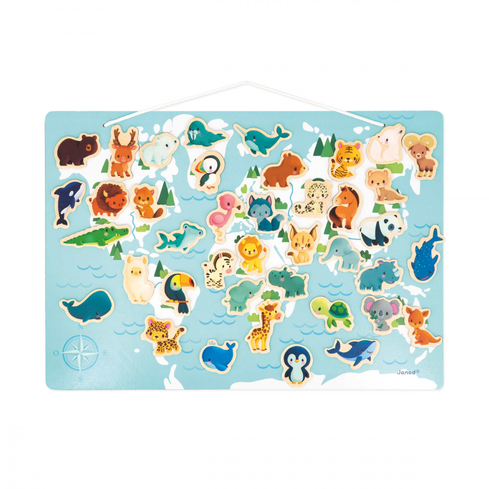 Janod Puzzle Carte du monde 300 pièces