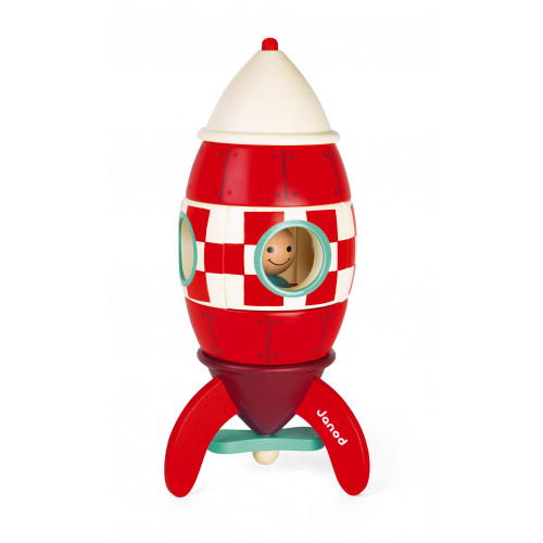 wooden rocket toy