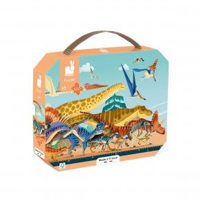 Janod Suitcase Puzzle: Animal Reserve 54 Pieces – Two Kids and A Dog