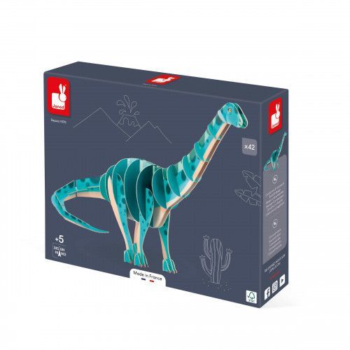 Puzzle dinosaure 3D - Diplodocus, pour enfant dès 5 ans Janod