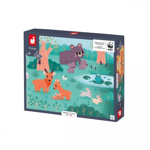 Puzzle Janod enfant 36 pièces - Puzzle saisons animaux, enfant 4