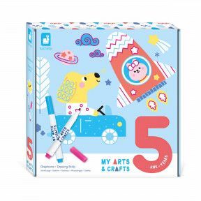 Kit loisir créatif enfant - JANOD - Découpage Et Collage 4 Tableaux - Jaune  - Mixte - A partir de 4 ans - Cdiscount Jeux - Jouets
