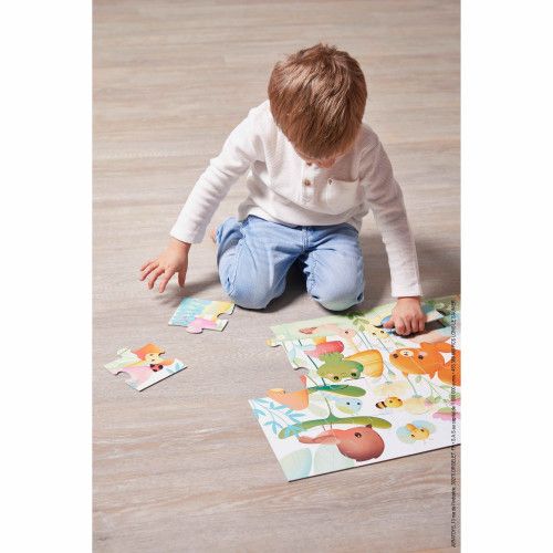 Puzzle Janod bébé, puzzle 20 pièces animaux, enfant 2 ans - Janod