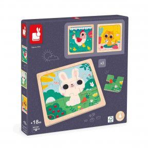 Baby Products Online - Janod Essentiel mirror box - early learning toy - 18  months+ - Kideno