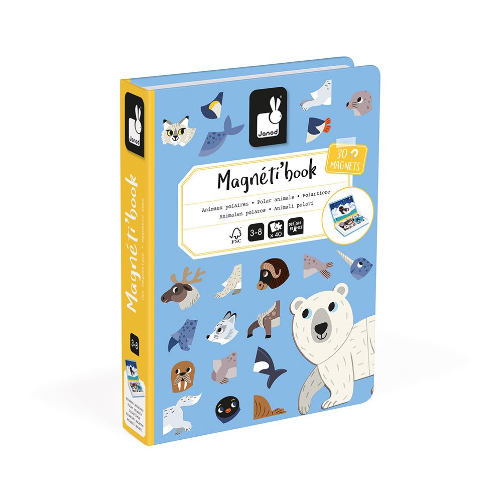 Magnéti'book Animali polari : Giochi didattici magnetici Janod - J02599 -  Giochi didattici magnetici - Janod