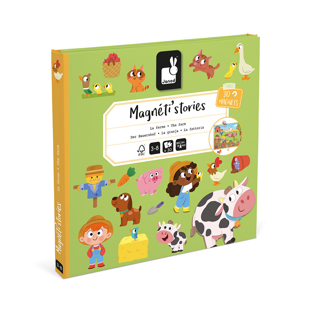 Magnéti'stories la Granja : Juguetes educativos magnéticos Janod - J05451 -  Juguetes educativos magnéticos - Janod