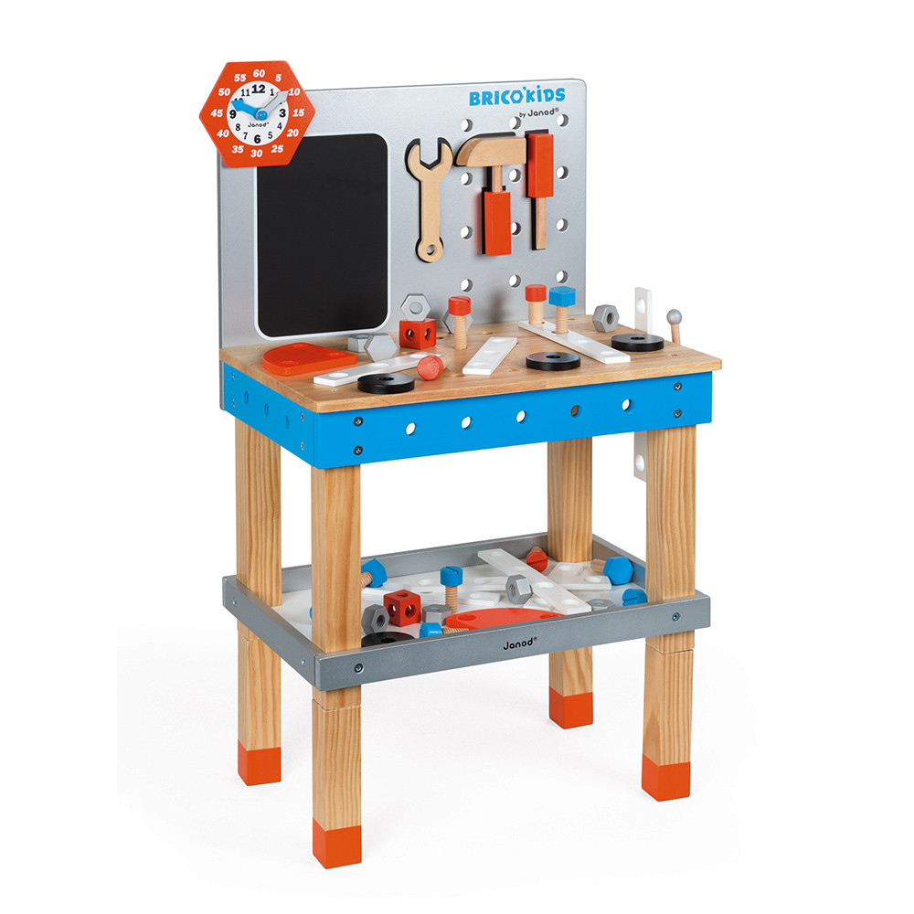 Aanzetten Mijlpaal bladeren Brico'Kids Diy Giant Magnetic Workbench (wood) : Workbenches & tool kits  Janod - J06477