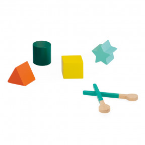 Set of chopsticks and shapes for TTropik - Multi-Activity Trolley