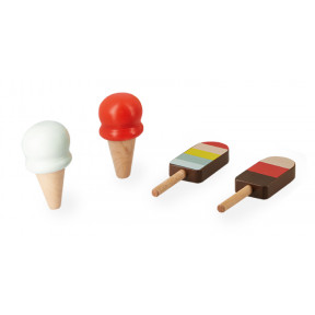 Set de 4 glaces pour Chariot de Marche Marchand de Glaces