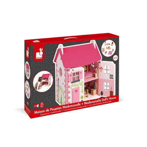 Janod Maison de poupées Mademoiselle en bois - Janod - 3 ans