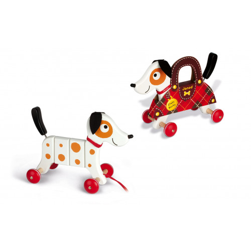 janod rocky the dog pull toy