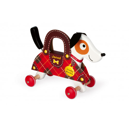 janod rocky the dog pull toy