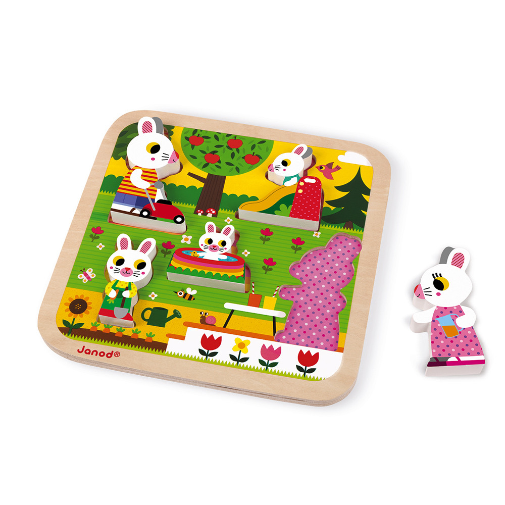 Chunky Puzzle Garten 5 Teile (Holz)