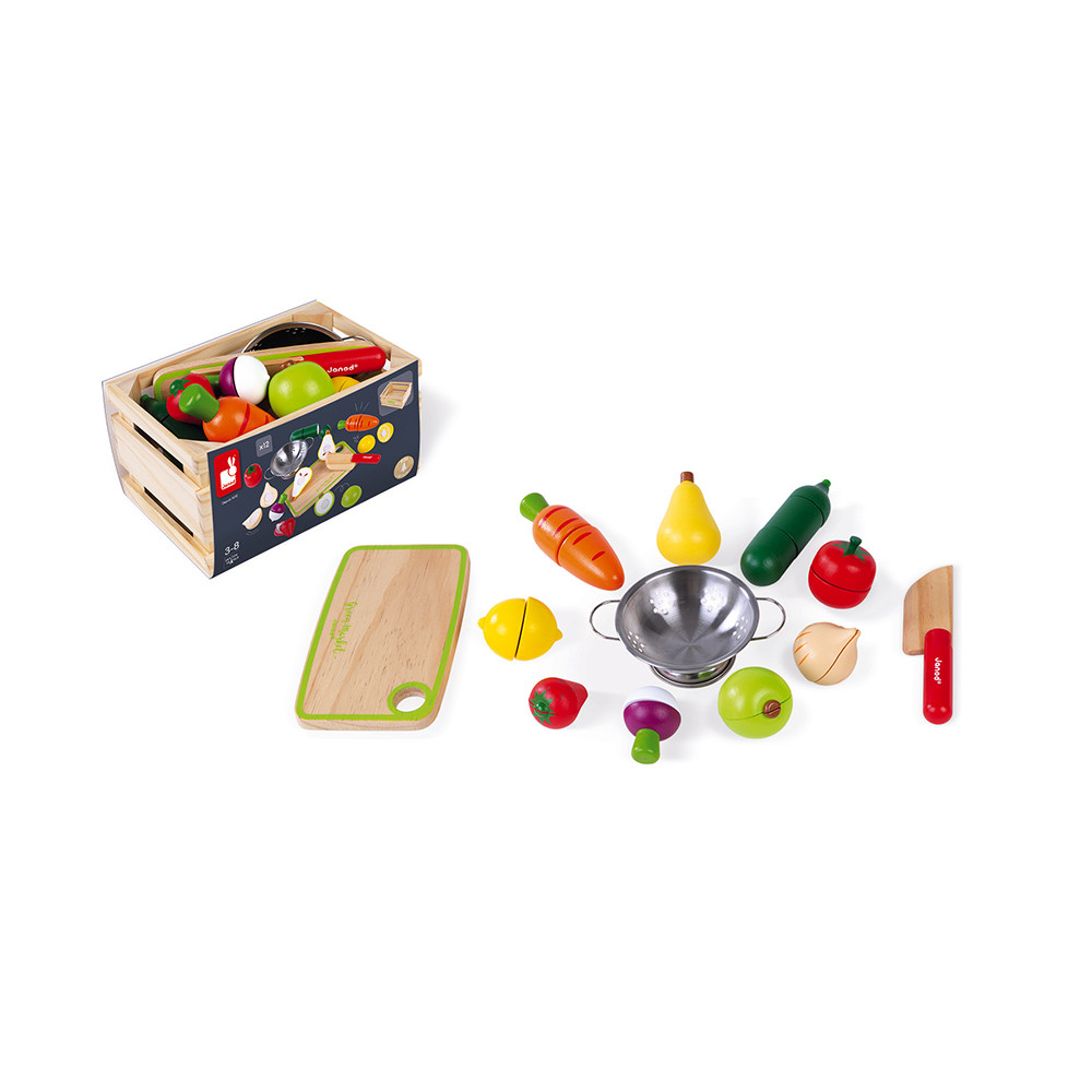 Légumes En Bois Et Fruits En Bois Accessoire Cuisine Jouet Janod