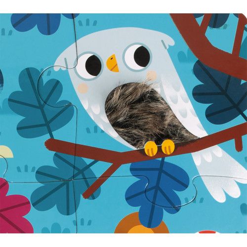 Puzzle Tactile Les Animaux De La Forêt 20 Pcs