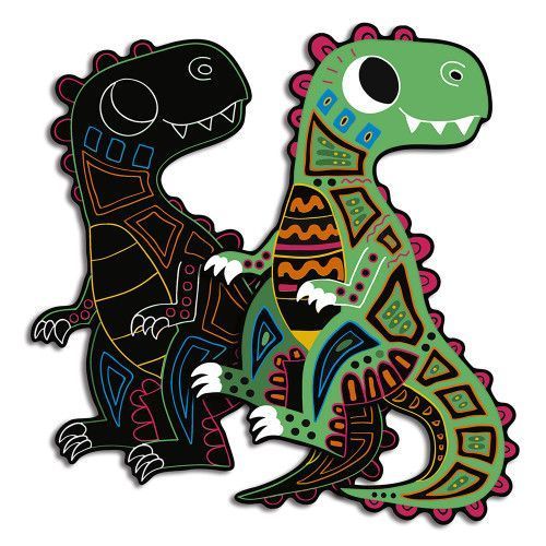 Cartes à gratter dinosaure - Scratch Junior Avenir- Kit créatif enfant