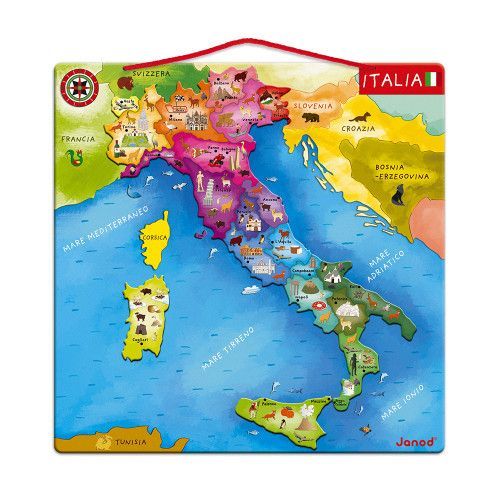 Carte D Italie Magnetique Pcs Bois