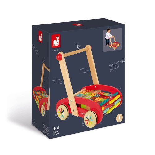 JANOD - Chariot ABC Buggy Tatoo - 30 cubes (bois) - Dès 1 An sur  marjanemall aux meilleurs prix au Maroc