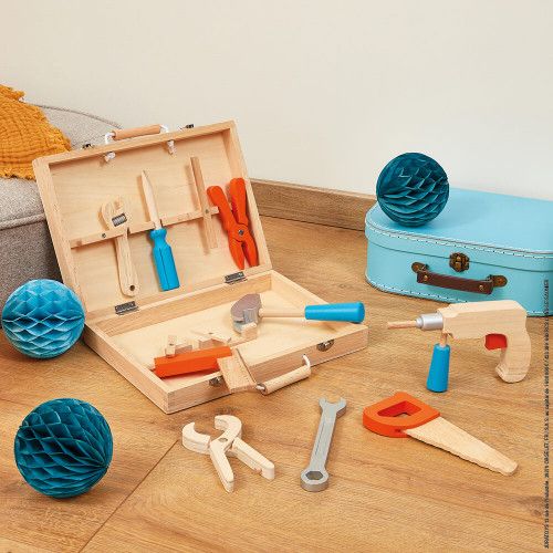 Malette Bricolage jouet valise outils enfant etabli