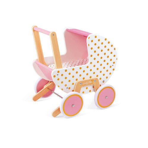 Landau pour poupée en bois Kid's Concept - Yellow Flamingo