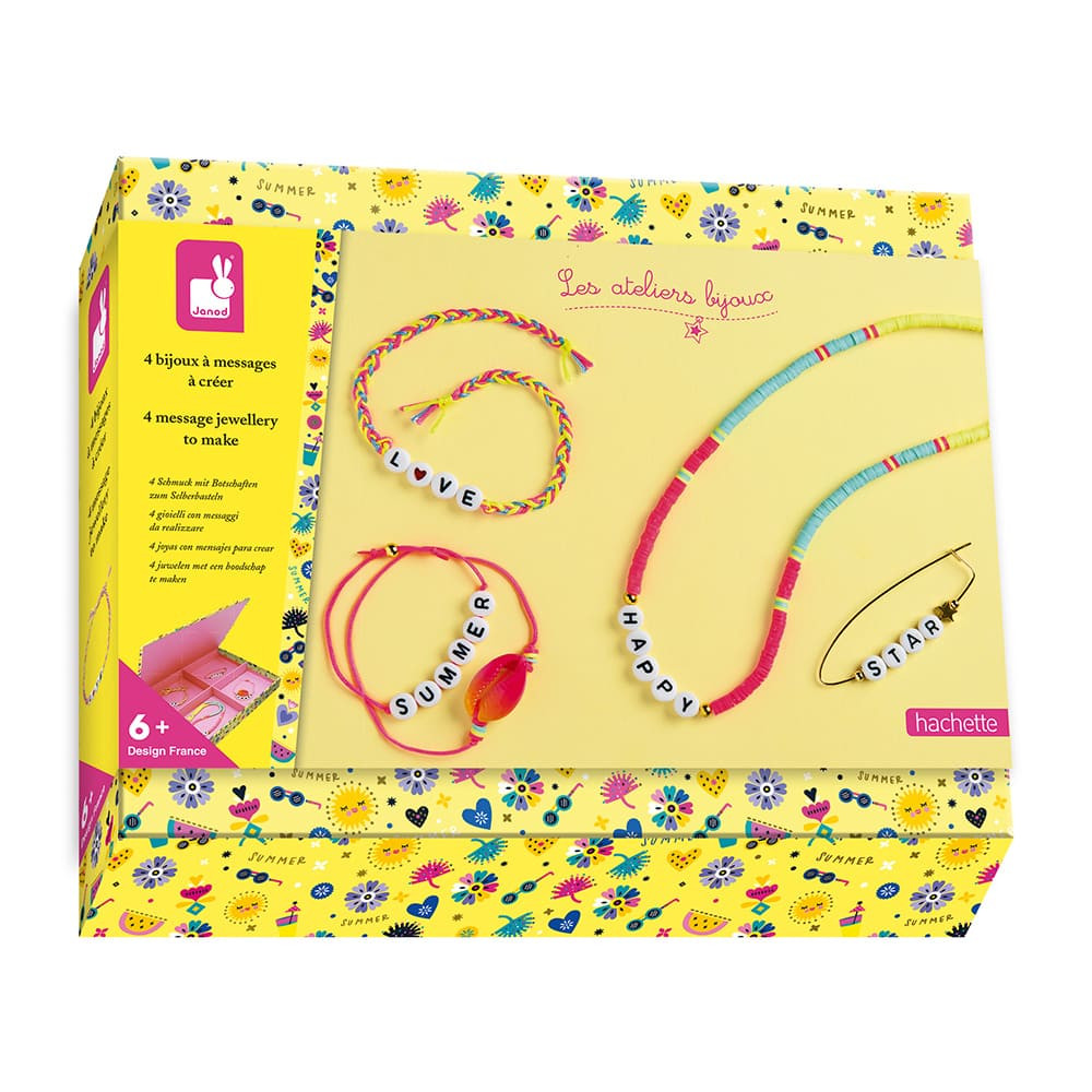 Coffret cadeau pour enfants collier et bracelet à perles