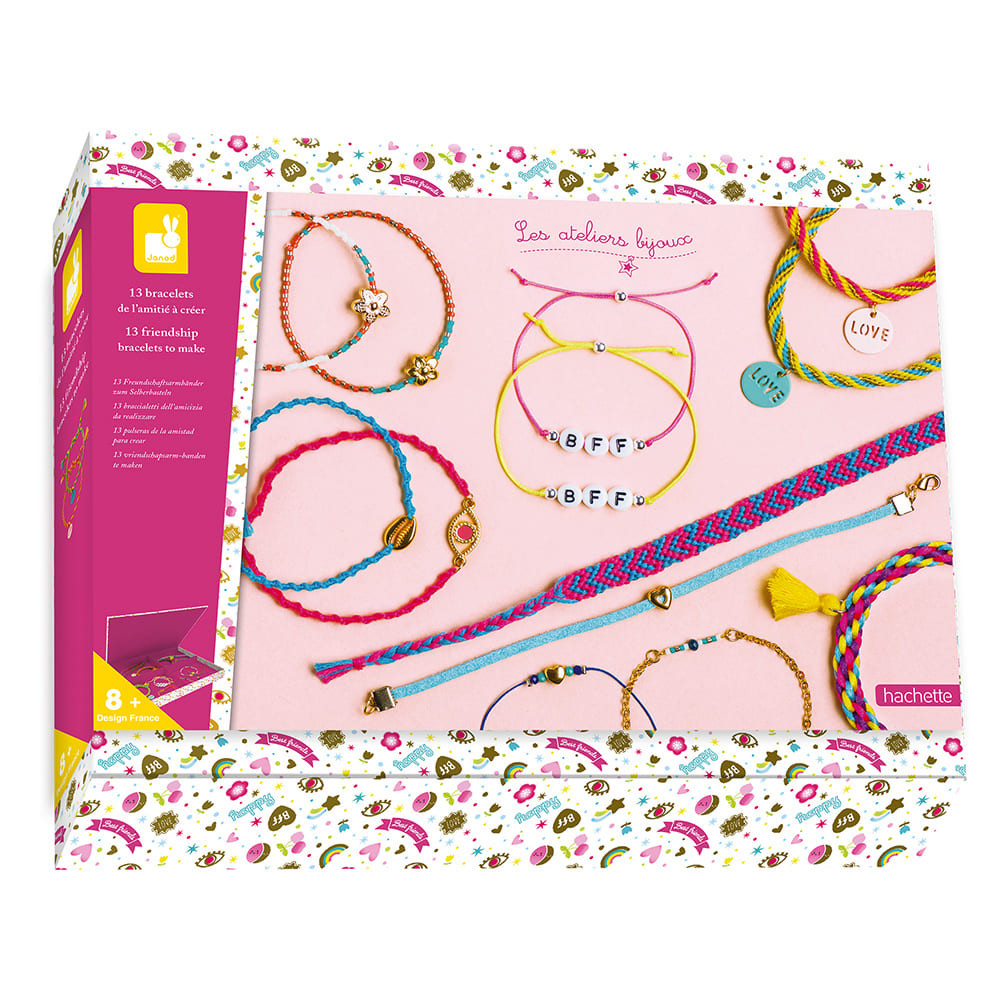 HHHC Kits de bracelets d'amitié pour filles, kit de fabrication de bijoux  pour débutants, jouet d'artisanat facile et amusant pour les enfants de 6,  7, 8, 9, 10, 11, 12 ans, cadeau 