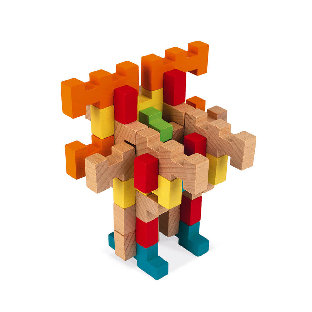 100-Piece Wooden Construction Kit : Construction Games Janod - J08301