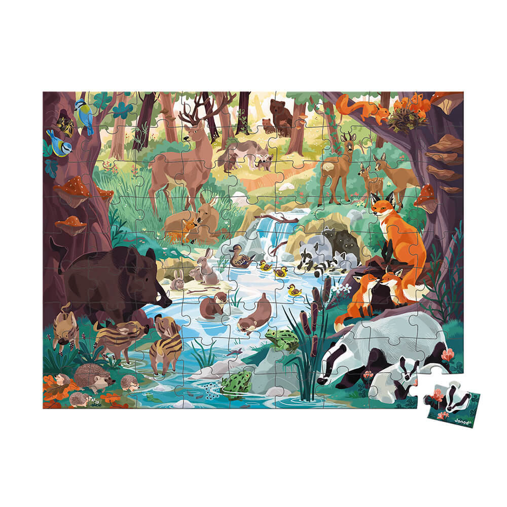 81-piece Animal Footprints Puzzle- In partnership with WWF® : 50 to 149 ...