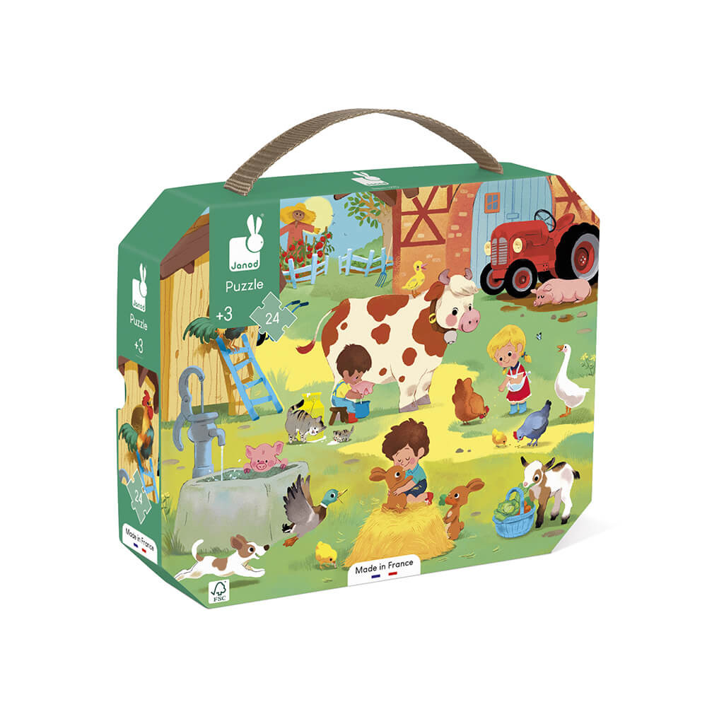 Puzzle tactile animaux de la ferme – 2 à 4 ans : Jeux et jouets pour  enfants JANOD maison - botanic®