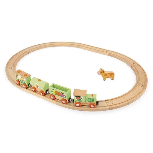 Petit train électrique en jouet avec rail magnétique pour enfant