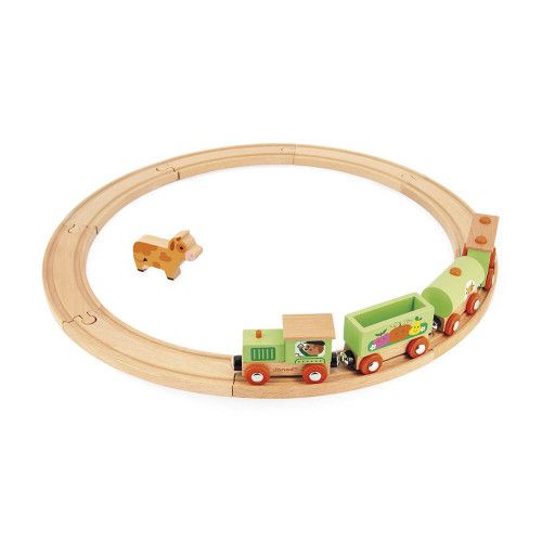 Train en bois - Train en bois bébé, jouet bois enfant JANOD