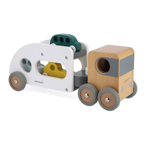 Voiture en bois jouet - Véhicule jouet, petite voitures jouets pour enfant  - Janod