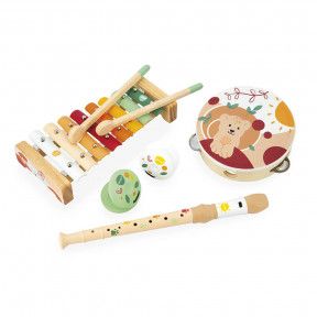 Janod Pure Musical Table - Wooden Musical Instrument Set – Ages 1+ - J05164  : Toys & Games 