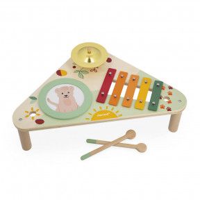 Table d'activités et d'éveil musical en bois FSC® - multicolore, Jouet