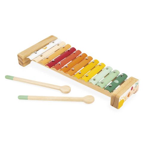 Xylophone Bois Instrument de Musique pour Bebe Enfant Adulte Glockenspiel  Avec Maillet en Bois Jouets Musicaux 8 Clés Educati