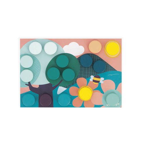 Jeu de mosaïque en bois FSC® - multicolore, Jouet