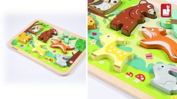 Janod – Chunky Puzzle « Forêt » – Puzzle en bois