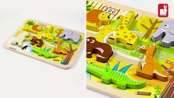 Janod – Chunky Puzzle Zoo – Puzzle en bois