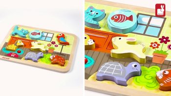 Janod – Chunky Puzzle « Animo' » – Puzzle en bois