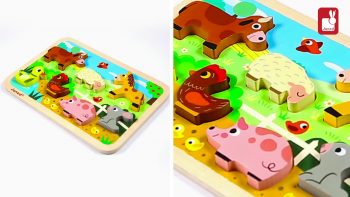 Janod – Chunky Puzzle « Ferme » – Puzzle en bois