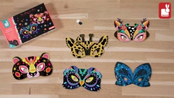 Set Créatif Scratch Art Masques Animaux