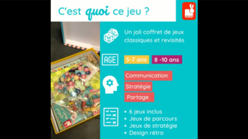 Coffret multi jeux carrousel (bois et carton)